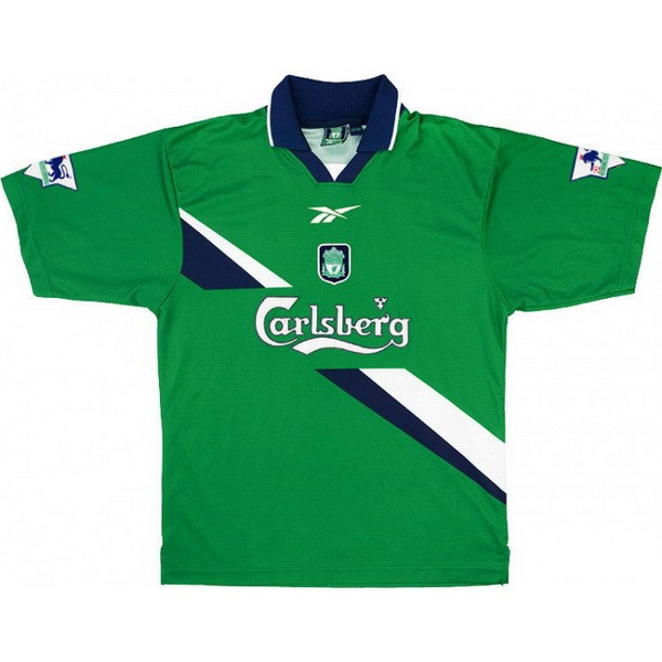 Tailandia Camiseta Liverpool Segunda Equipación Retro 1999 2000 Verde